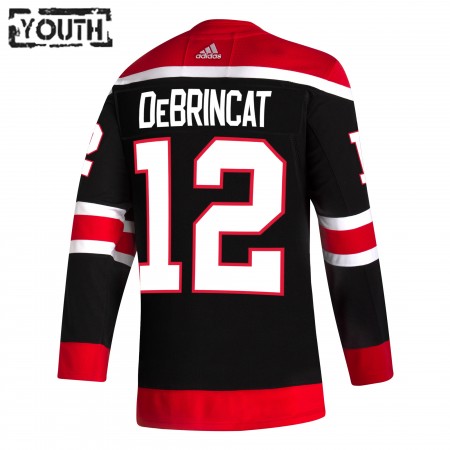 Chicago Blackhawks Alex DeBrincat 12 2020-21 Reverse Retro Authentic Shirt - Kinderen